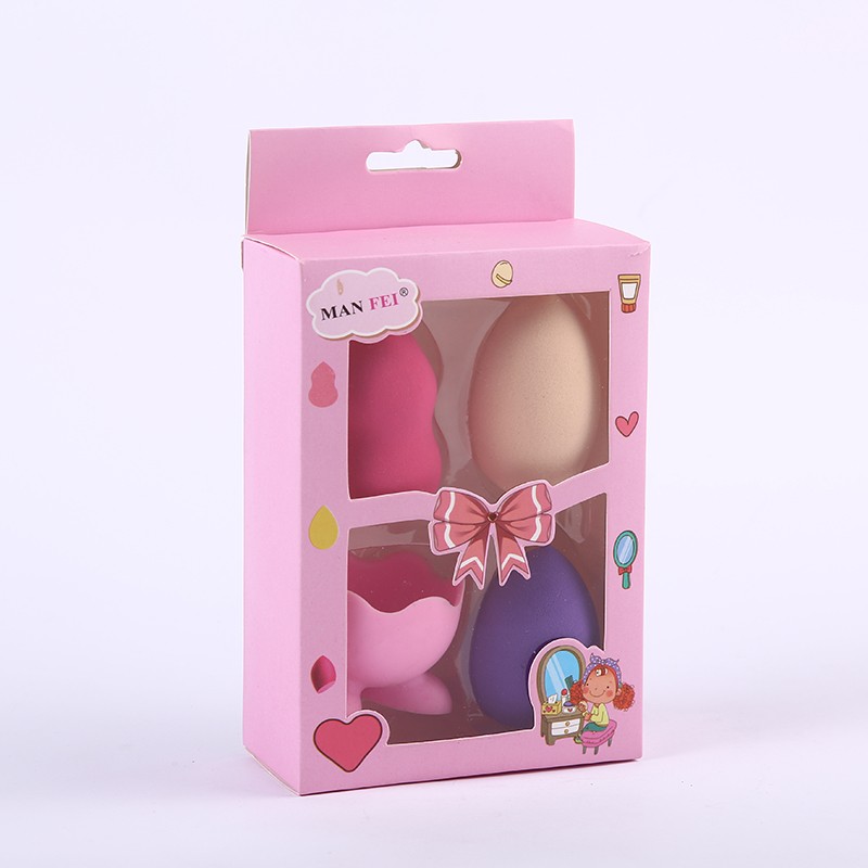 Dry and wet dual-purpose beauty egg set, non-powder makeup egg, super soft sponge makeup egg, gourd powder puff makeup tool detail image 6