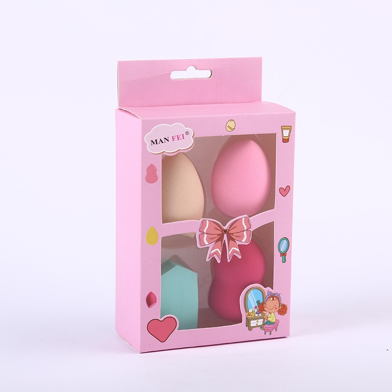 Dry and wet dual-purpose beauty egg set, non-powder makeup egg, super soft sponge makeup egg, gourd powder puff makeup tool detail image 1