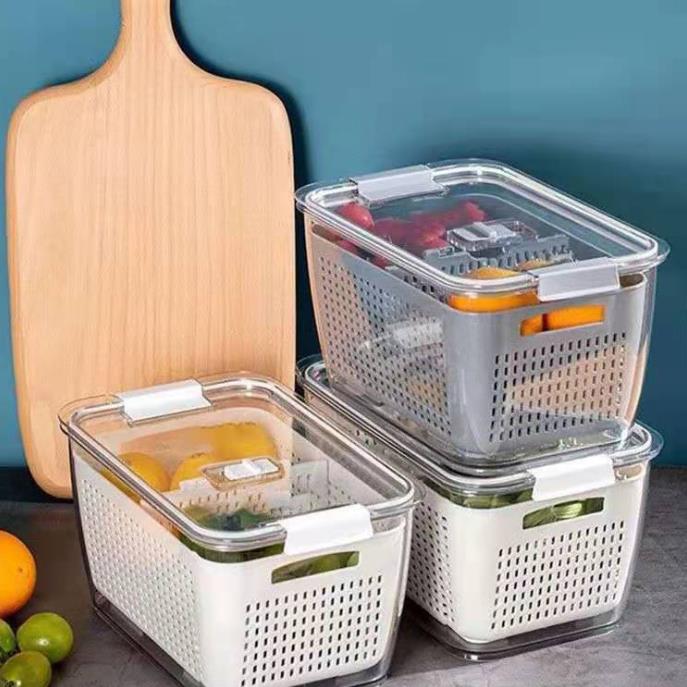 Plastic kitchen washing basket
