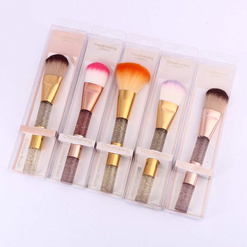 2021 New personalized loose powder brush, blush brush, fiber brush, women's blush brush, setting makeup, color makeup and beauty tools detail image 4