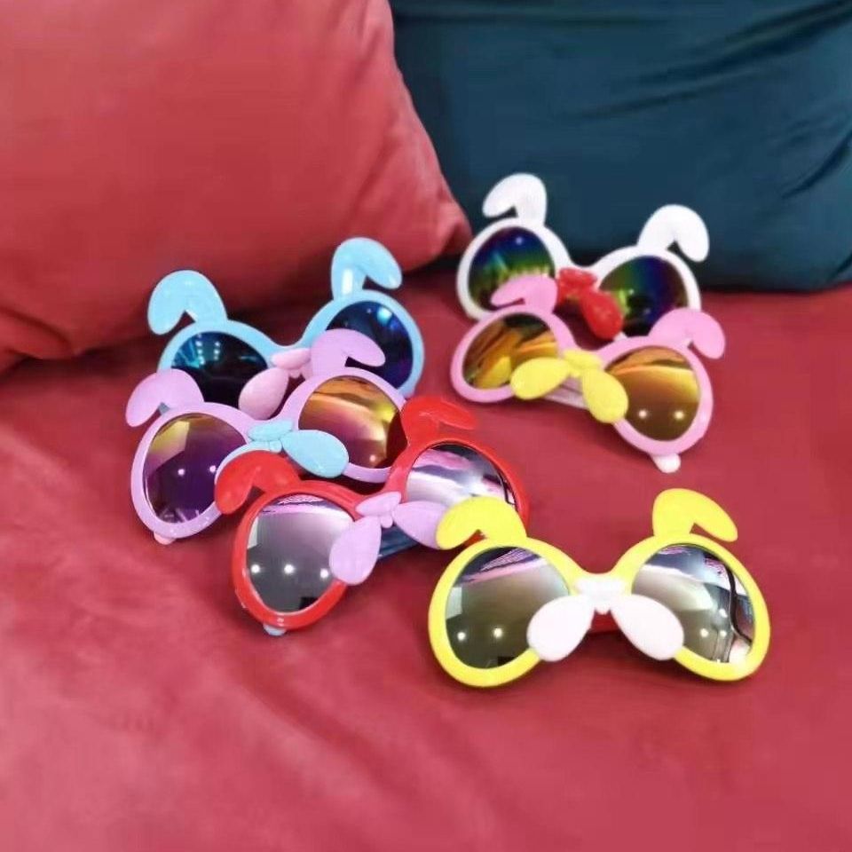 大菠萝鲨鱼立体搞怪眼镜独角兽儿童镜框凹造型蛋糕彩虹儿童眼镜框产品图