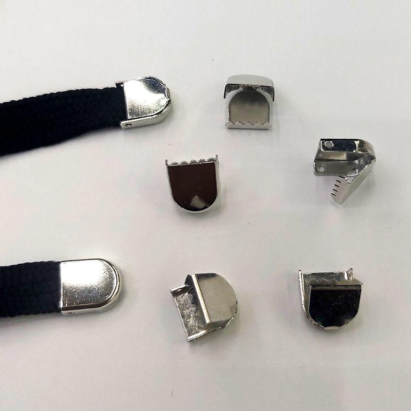Round head rope tail clamp with horse buckle rope head clamp, round head flat tail rope clamp, 8MM copper material