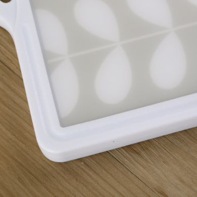 Korean cutting board, household antibacterial and anti-mold plastic cutting board, cutting board, kitchen fruit cutting board, side food board, four-corner cutting board Specification image