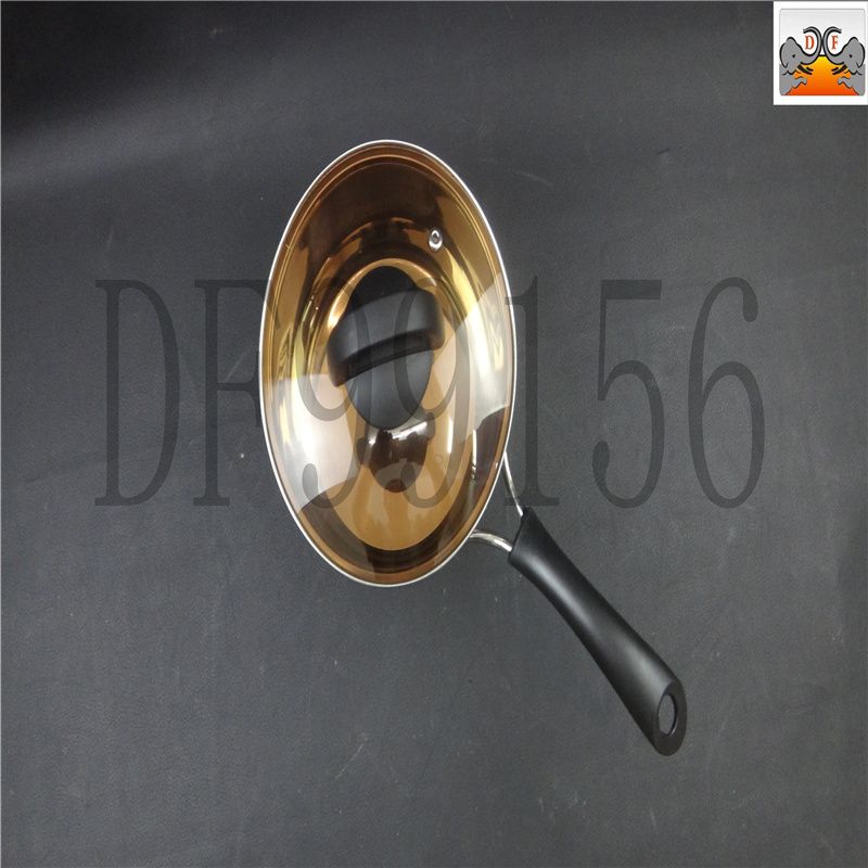 DF99156 composite steel milk pot milk pot stainless steel soup pot multifunctional pot baby food pot porridge pot soup pot single handle gift DF Trading House