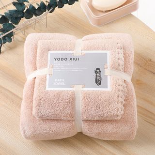 Tinglong Coral Fleece cover towel manufacturer wholesale soft absorbent trimmed letter towels, enlarged and thickened towels, bath towels Application Scenario