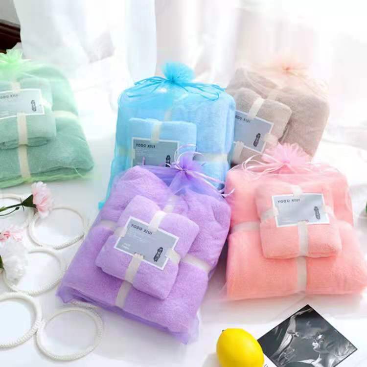 Tinglong Coral Fleece cover towel manufacturer wholesale soft absorbent trimmed letter towels, enlarged and thickened towels, bath towels