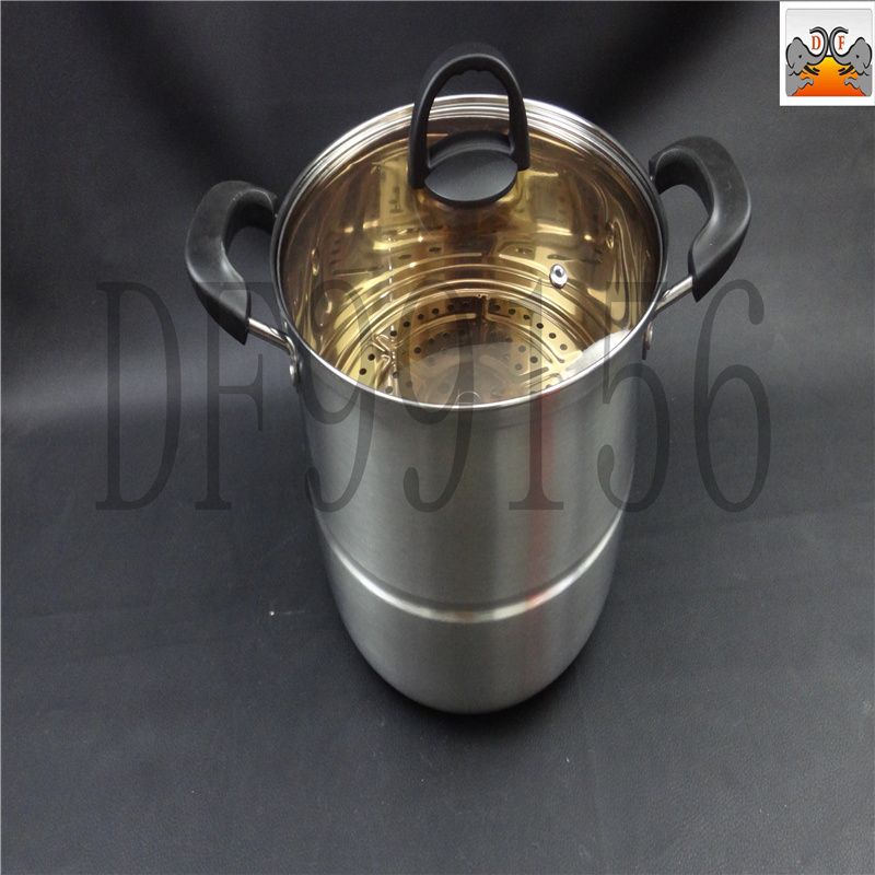DF99156 atmospheric steamer Multi-functional extra-thick high stainless steel steamer Large capacity multi-layer induction cooker composite steel steamer DF Trading House
