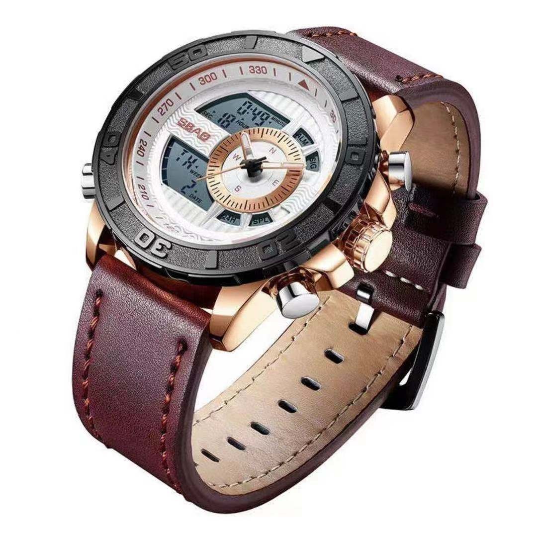 Authentic and fashionable men's watches, a new and trendy men's brand, waterproof, luminous and multi-functional men's watches detail image 1