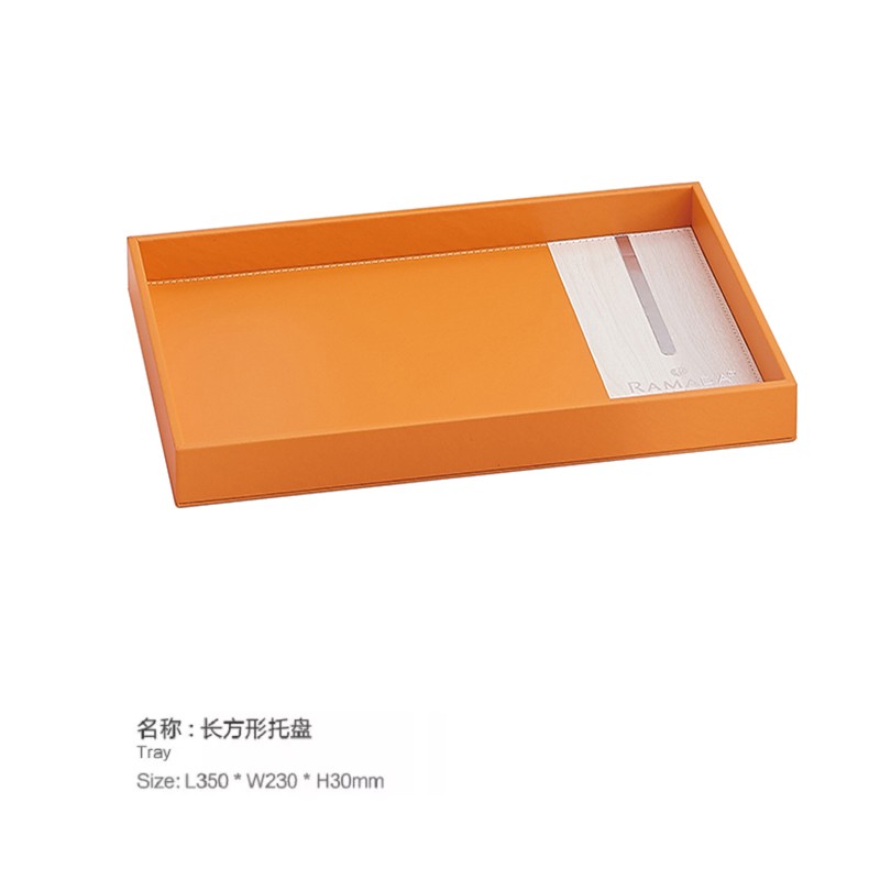 酒店宾馆民宿皮具客房摆件酒店用品便签本耗品盒托盘服务指南纸巾盒可定制LOGO支持来样定制详情图5