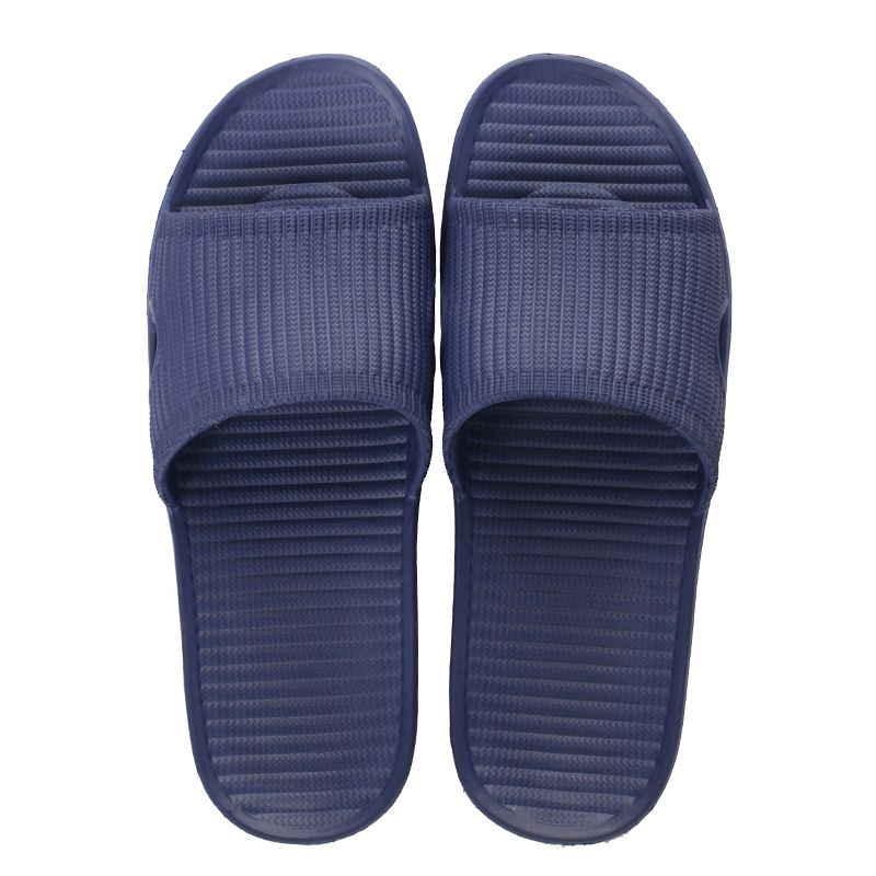 Wholesale and custom-made 2021 new EVA one-piece molded men's and women's summer striped home outdoor anti-slip indoor bathroom slippers Application Scenario