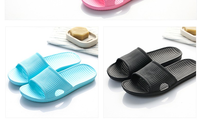 外贸新款EVA一次成型男女夏天条纹家居外穿防滑室内浴室拖鞋批发详情12