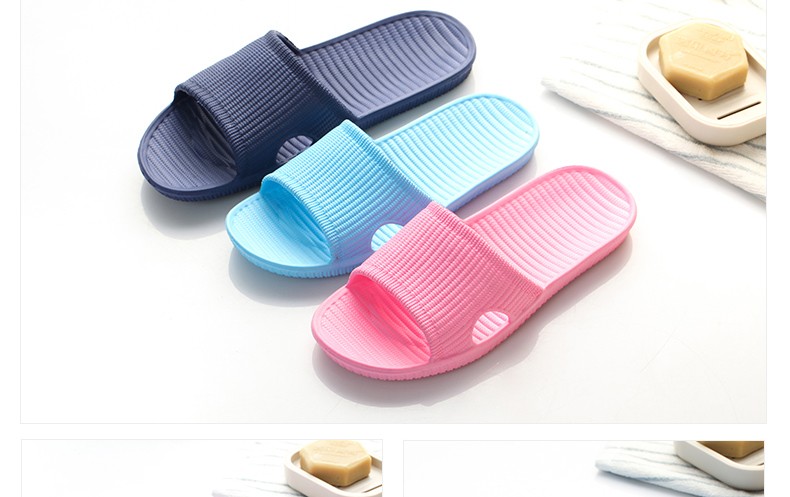 外贸新款EVA一次成型男女夏天条纹家居外穿防滑室内浴室拖鞋批发详情8