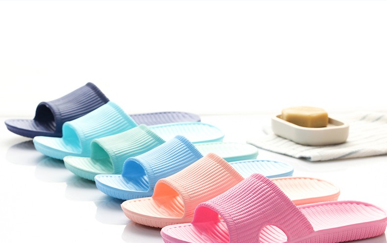 外贸新款EVA一次成型男女夏天条纹家居外穿防滑室内浴室拖鞋批发详情1