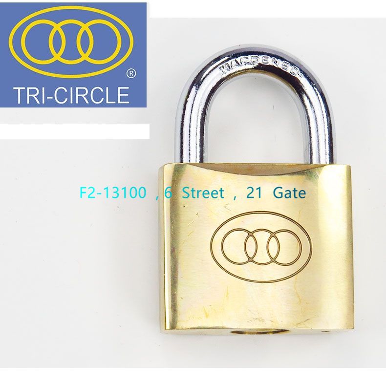 32MM 铜挂锁 三环牌铜挂锁   LOCKS 门锁 锁具 图