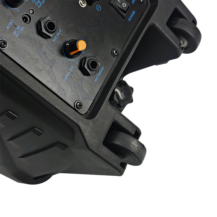 K08  8寸大功率蓝牙音响 带一支无线话筒白底实物图