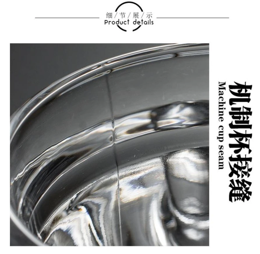 Transparent glass premium conference cup with lid and handle, heat-resistant and dust-proof, versatile for both hot and cold, milk breakfast cup detail image 4