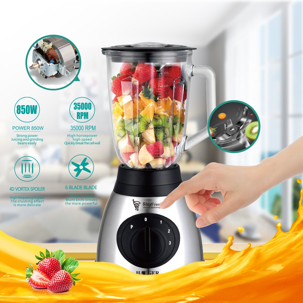 Multi-functional juicer, household fully automatic non-filtering multi-functional fruit and vegetable juice maker, food processor, glass detail image 2
