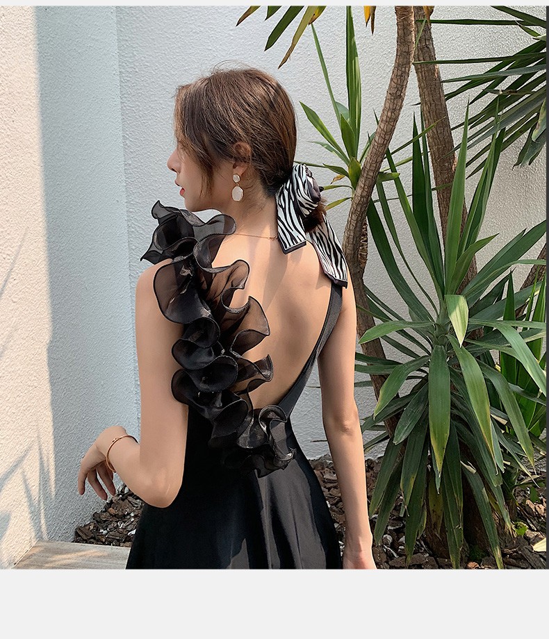 Swimsuit Women's Summer 2021 New One-Piece Dress Conservative Belly Cover Slimming Plus Size Hot Spring Ins Wind Fairy Fan Swimsuit Elegant One-Piece Love Wave Language undefined