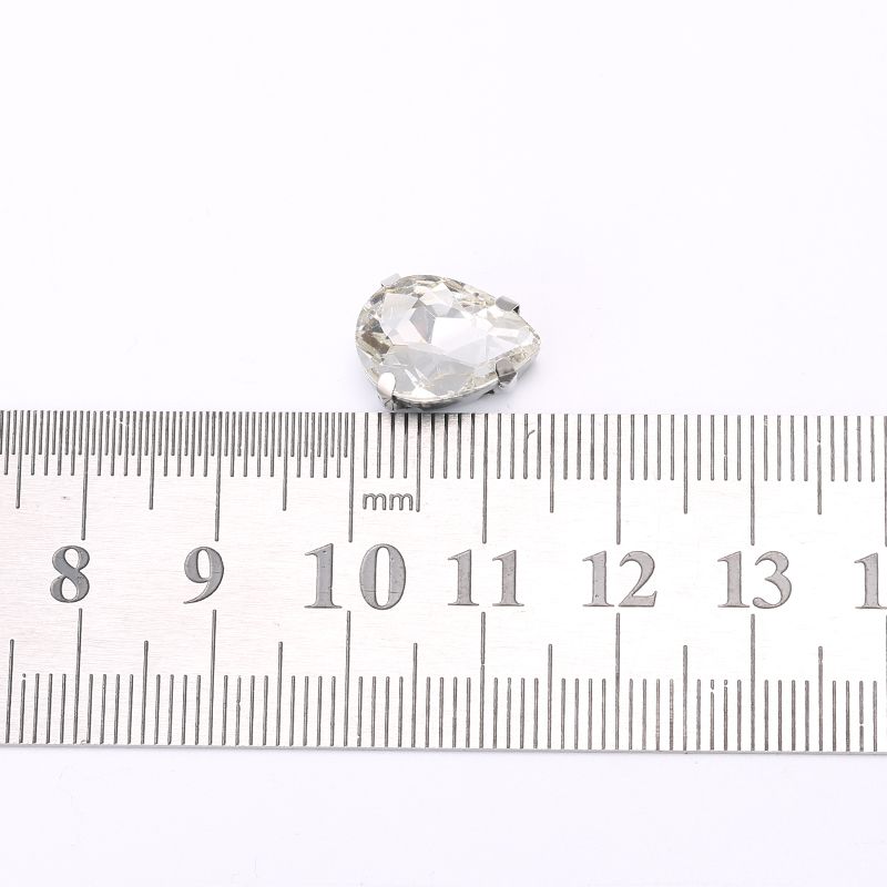 水滴10*14 diy玻璃手缝钻爪钻婚纱服装辅料贴钻饰品配件水钻材料