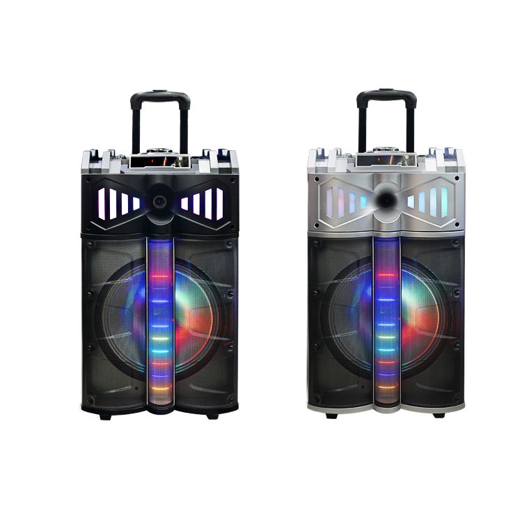 BT-12  12寸蓝牙大功率拉杆音响 带一支无线话筒图