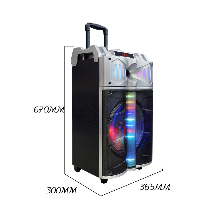 BT-12  12寸蓝牙大功率拉杆音响 带一支无线话筒详情图4