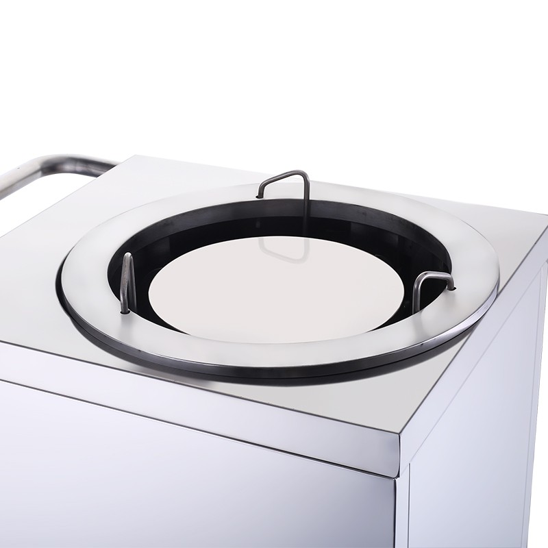 Commercial stainless steel single-head heating plate machine detail image 2