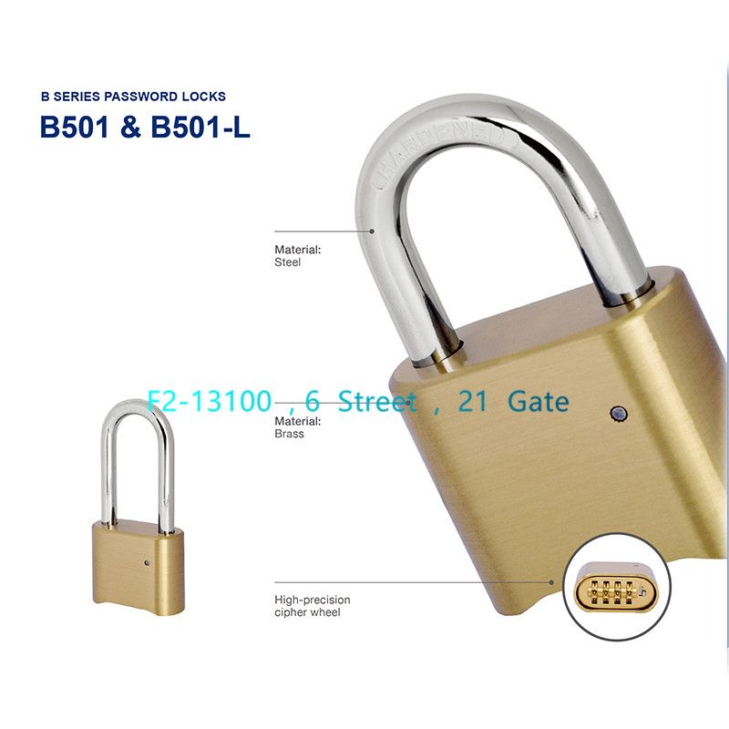 Brass Set Your Own Combination Padlock B501/B501L thumbnail