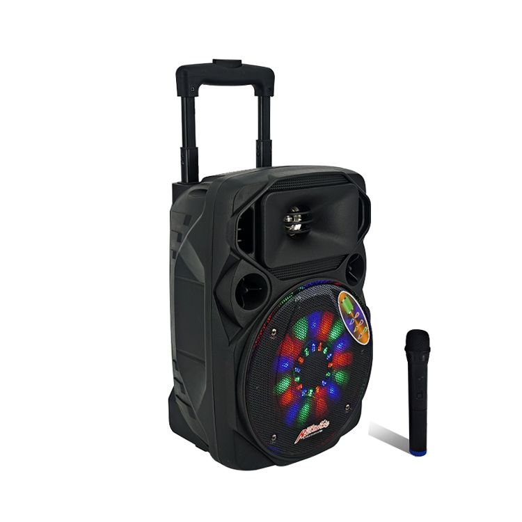 K08  8寸大功率蓝牙音响 带一支无线话筒产品图