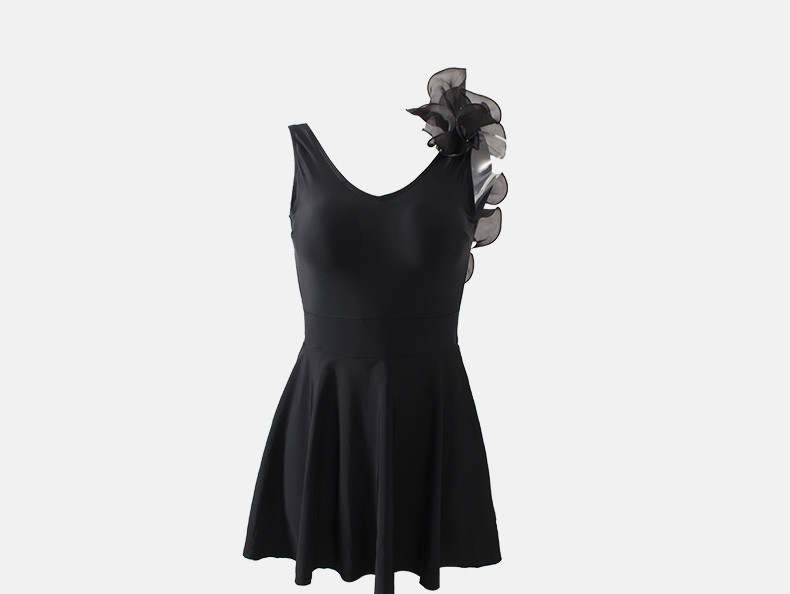Swimsuit Women's Summer 2021 New One-Piece Dress Conservative Belly Cover Slimming Plus Size Hot Spring Ins Wind Fairy Fan Swimsuit Elegant One-Piece Love Wave Language undefined