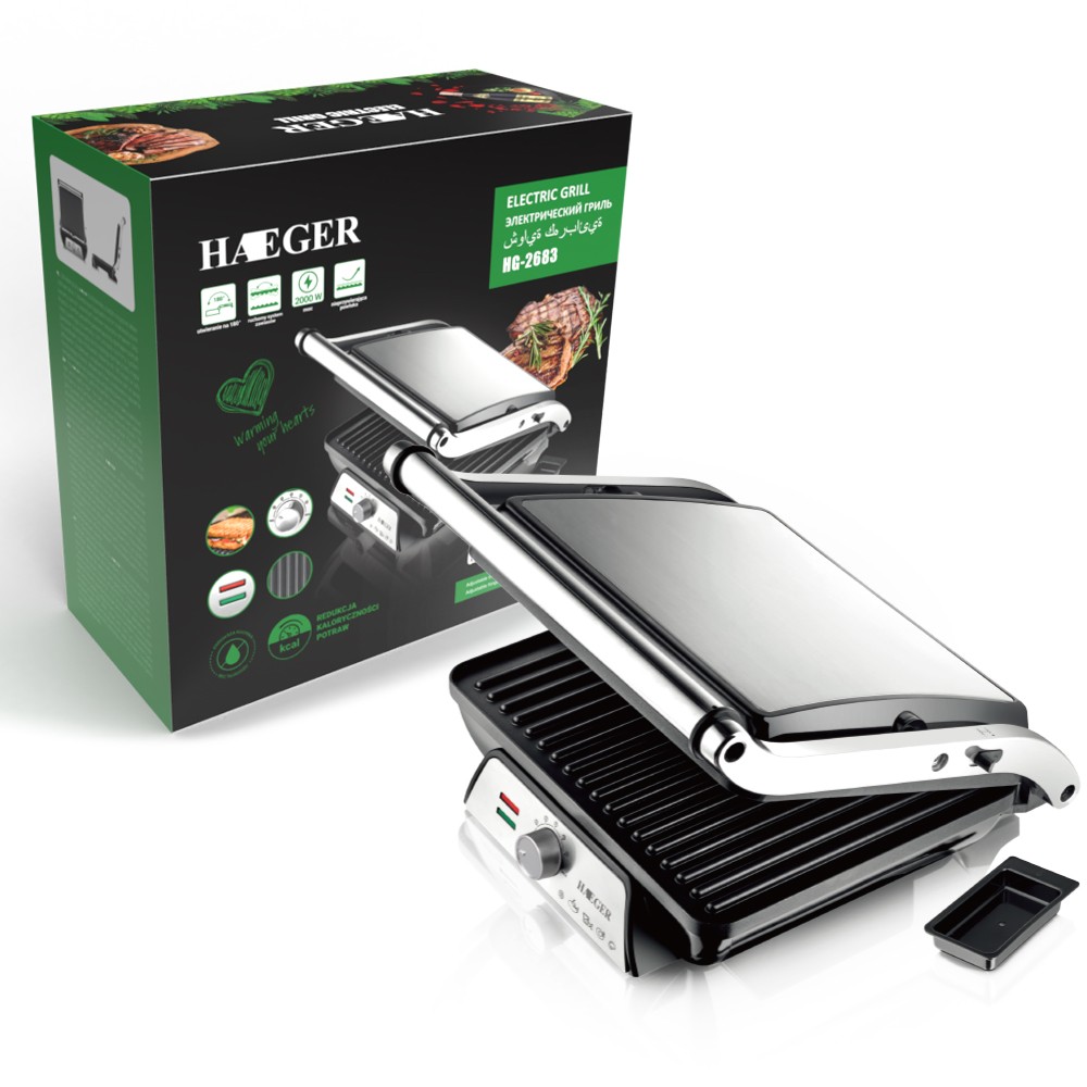 European standard 2000W three-dimensional stereoscopic heating non-stick base plate household multi-functional grill and steak machine R.2683 detail image 6