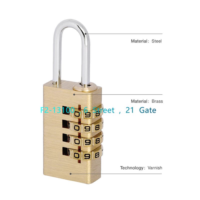 Set your own combination luggage lock,Four digit password locks T224