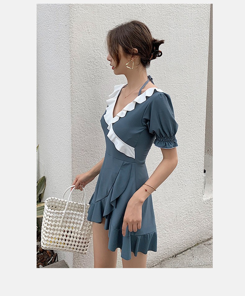 South Korea Instagram Belly Cover Slimming 2021 New Conservative Student Hot Spring Bathing Suit Female Trend undefined