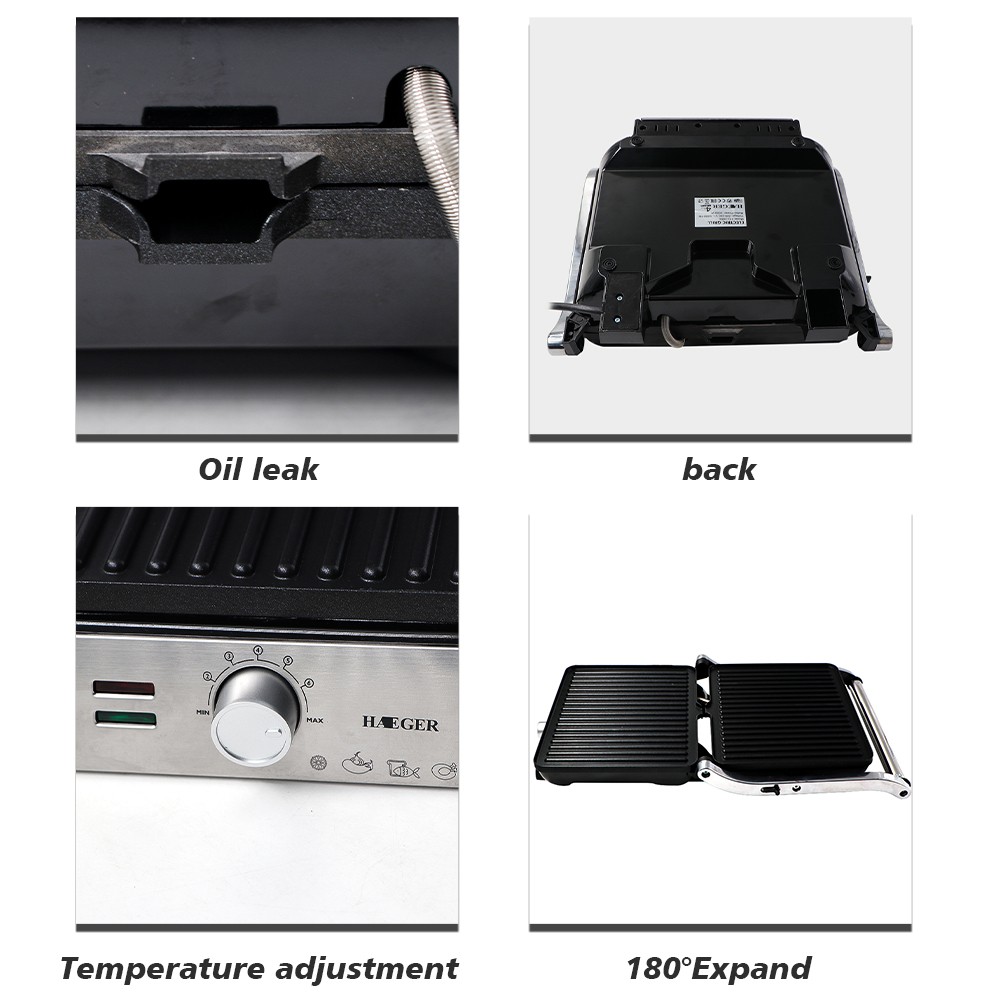 European standard 2000W three-dimensional stereoscopic heating non-stick base plate household multi-functional grill and steak machine R.2683 detail image 5