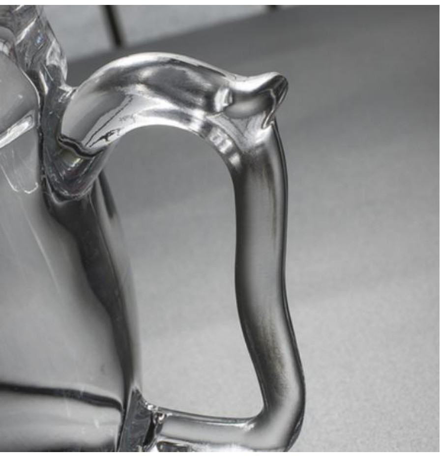 Transparent glass premium conference cup with lid and handle, heat-resistant and dust-proof, versatile for both hot and cold, milk breakfast cup detail image 6