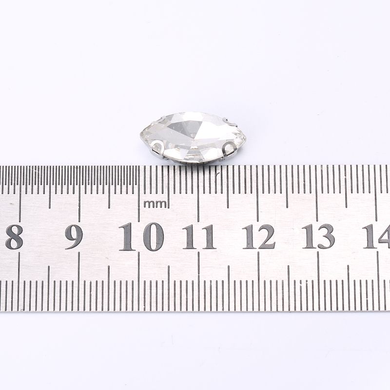 马眼9*18 diy玻璃手缝钻爪钻婚纱服装辅料贴钻饰品配件水钻材料