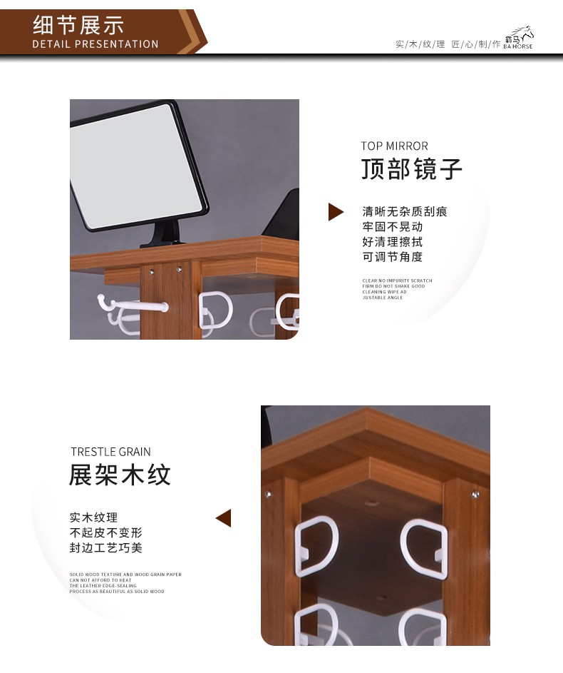 Creative eyewear display stand, sunglasses display rack, floor-standing rotating wooden large-capacity display rack detail image 5