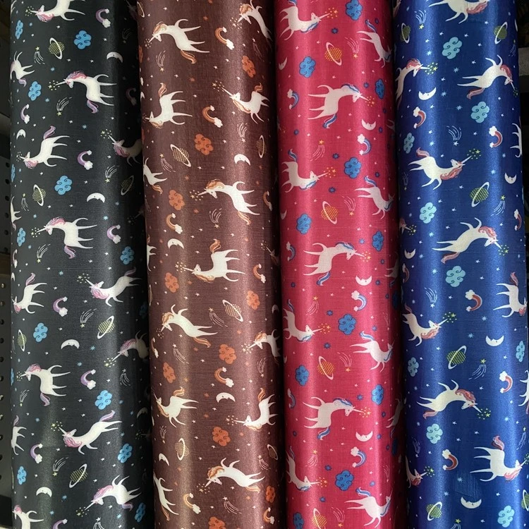 Yiwu Dada Seding Printing Unicorn Factory offers direct sales with a large amount of stock and undertakes outsourcing of bag fabrics detail image 1