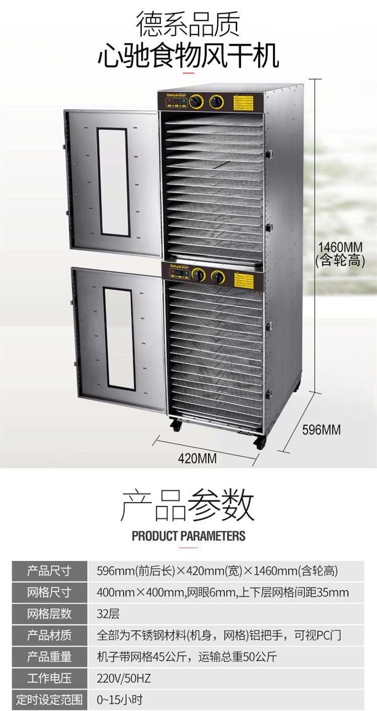 食品烘干机商用大型农产品家用大容量水果风干机食物干果机器.详情图2
