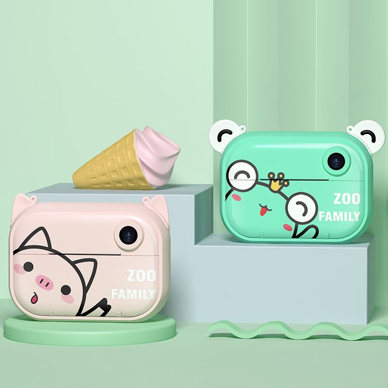 C3PRO 1200W卡通儿童热敏打印照相机立拍立得儿童数码照 批发