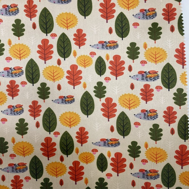 The Seding printing series features 100% polyester fabric with PVC foam at the bottom for the forest night scene detail image 7