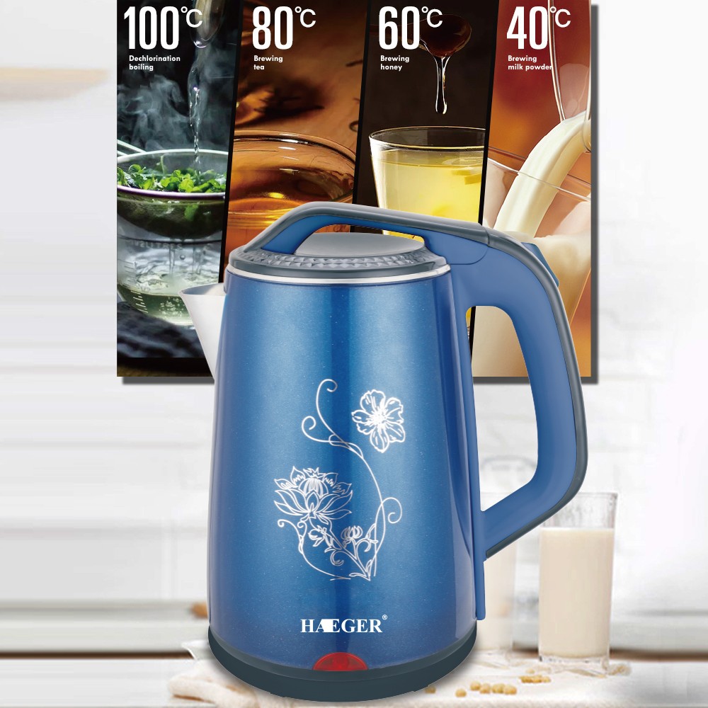 RAF European standard cross-border kitchen kettle, quick electric kettle, health kettle, double-layer anti-dry boiling kettle detail image 4