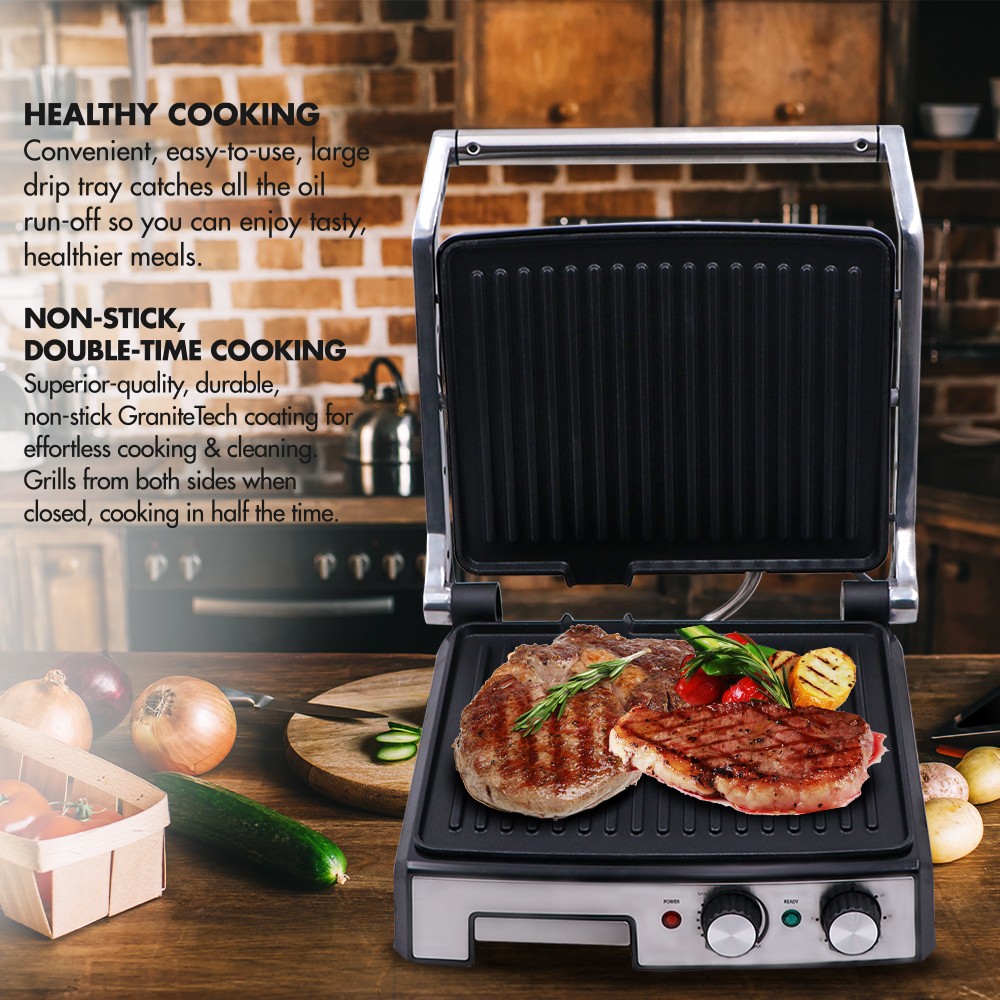 European standard household Panini sandwich maker, three-dimensional heating multi-functional steak maker R.2681 detail image 3