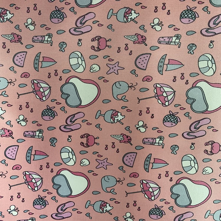 The Sedin printing series features 100% polyester fabric with PVC foam at the bottom for fashionable summer items detail image 1