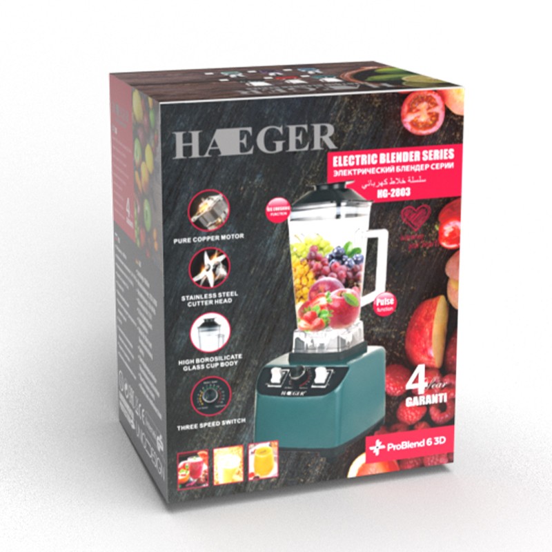 European standard 2.0L household and commercial 6-speed adjustable food processor, fruit and vegetable juicer, blender R.2801 detail image 6