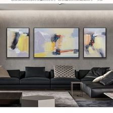 黄昏 纯手绘油画创意现代抽象简约客厅沙发背景墙挂画