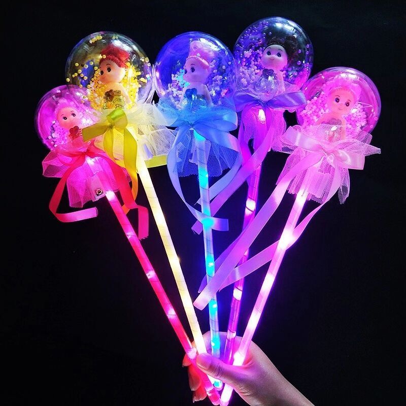 包纱蕾丝闪光棒/卡通闪光棒白底实物图