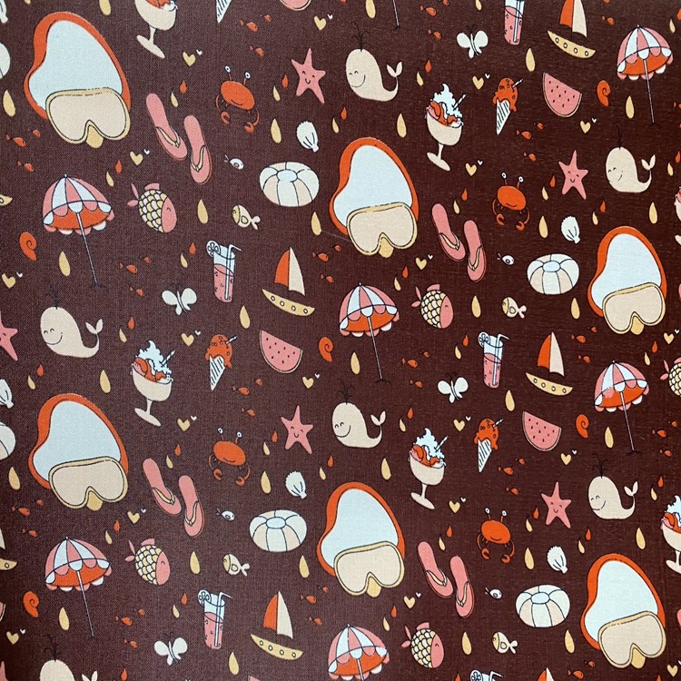 The Sedin printing series features 100% polyester fabric with PVC foam at the bottom for fashionable summer items detail image 3