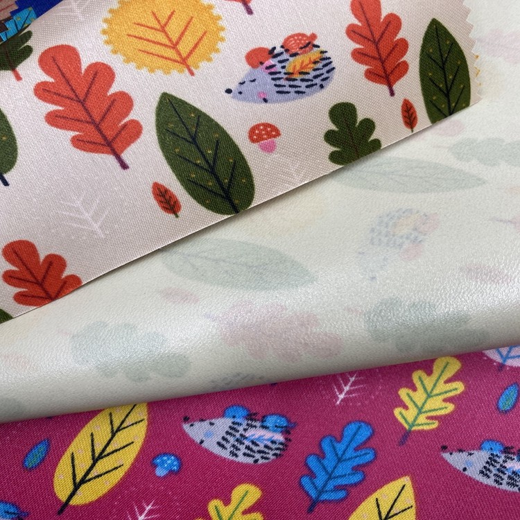 The Seding printing series features 100% polyester fabric with PVC foam at the bottom for the forest night scene detail image 9