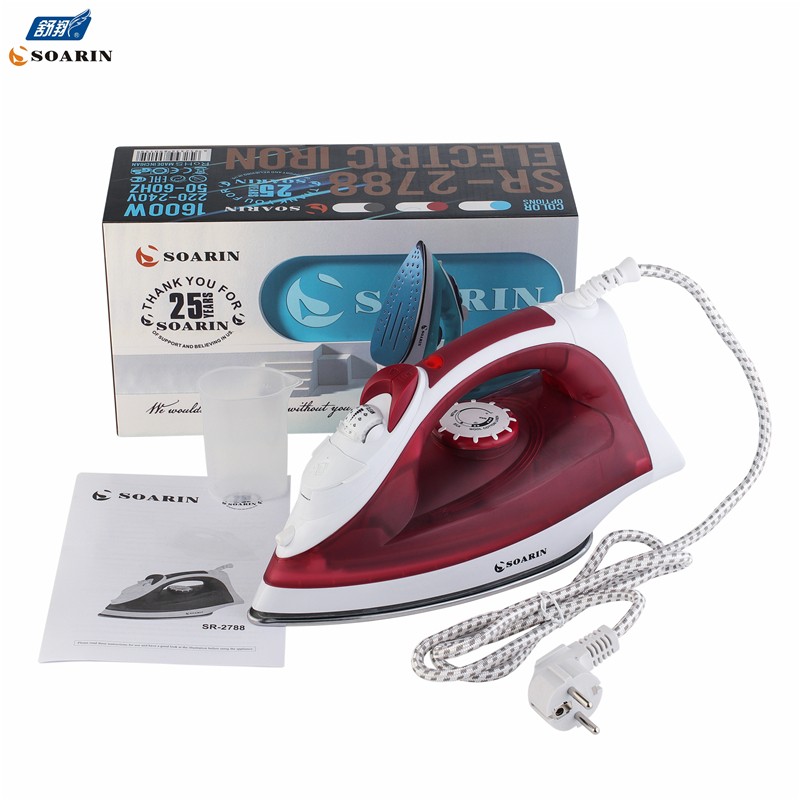 【 Exclusive for Foreign Trade 】 Handheld household steam iron Stainless steel spray ironing machine SR-2788 steel plate Steamiron ironing machine detail image 8