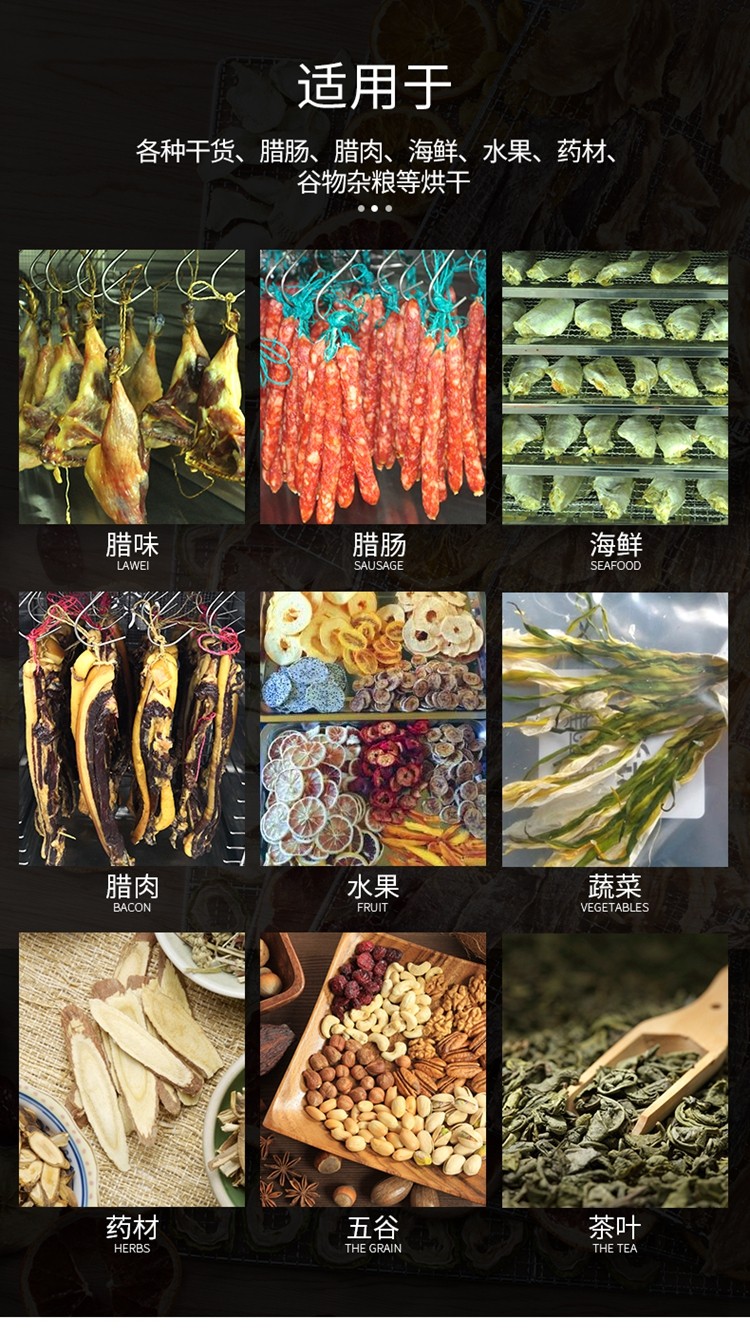 食品烘干机商用大型农产品家用大容量水果风干机食物干果机器.详情图4